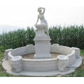 Hand Carved Outdoor Decor Four Season Ladies Marble Water Fountain For Garden